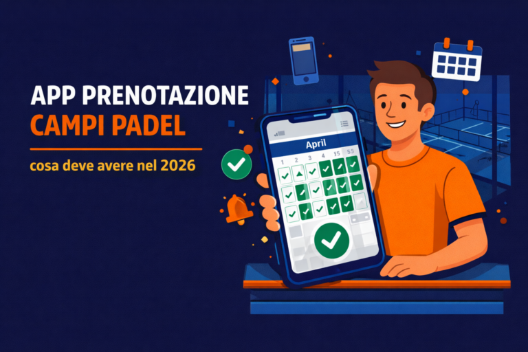 app prenotazione campi padel - guida 2026