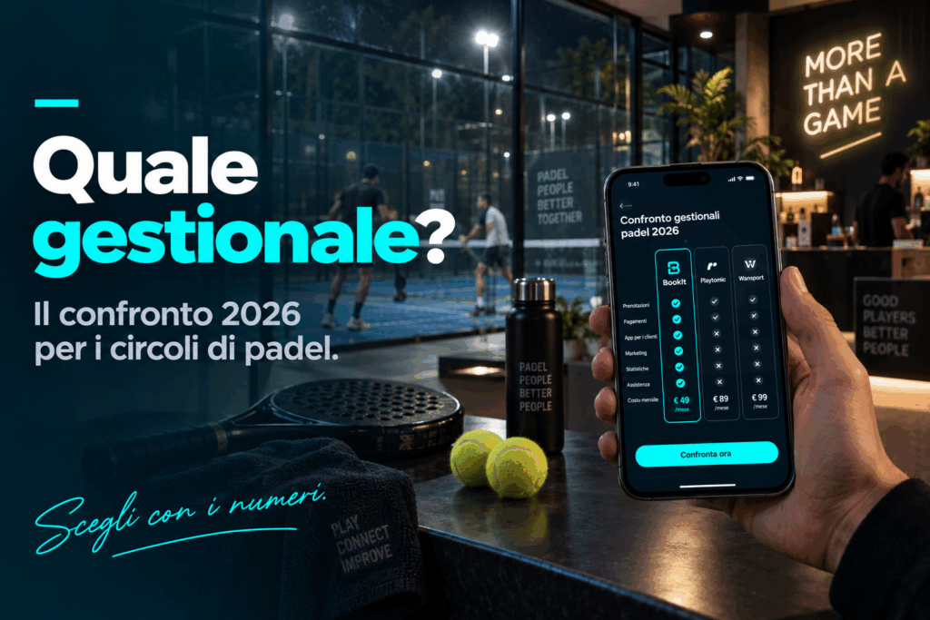 Confronto tra i migliori software gestione club padel su smartphone in un circolo