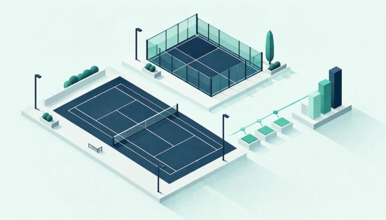 Illustrazione geometrica degli indicatori chiave di performance di un club sportivo